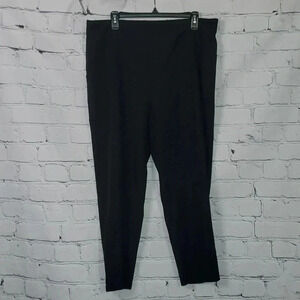 Rafaella Comfort Black Pants with back and front pockets
